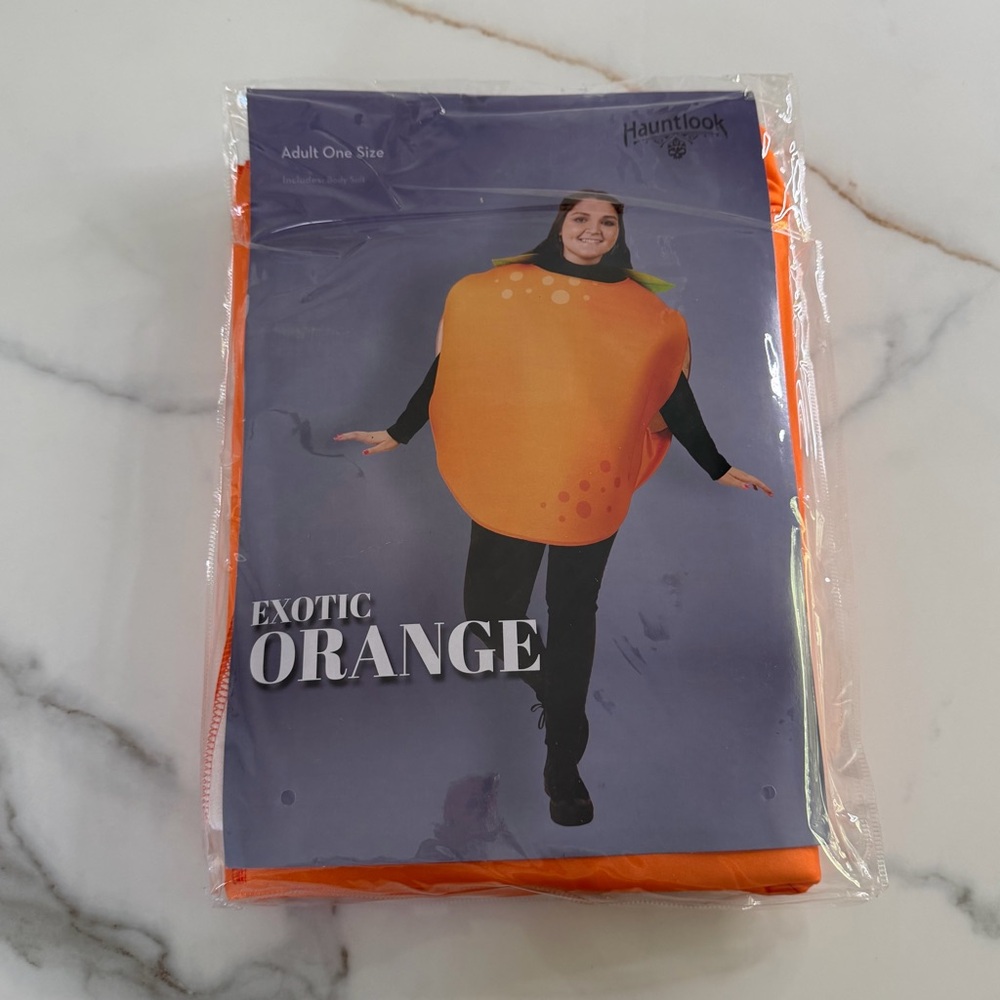 NWT Orange costume ADULT one size